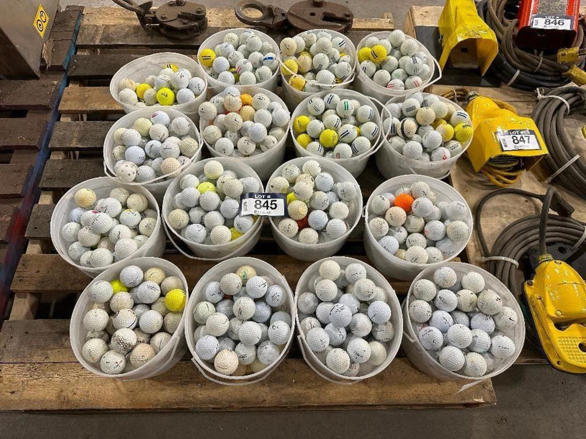 Pallet of (12) Pails of Asst. Golf Balls
