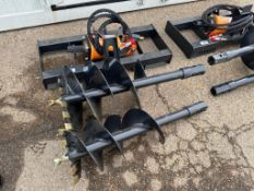 New 2023 Wolverine ADB-13-1218R Skid Steer Auger Bit (12" & 18") Attachment