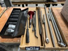 Lot of asst. Impact Sockets, crowbars, breaker bars, etc.