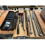 Lot of asst. Impact Sockets, crowbars, breaker bars, etc.