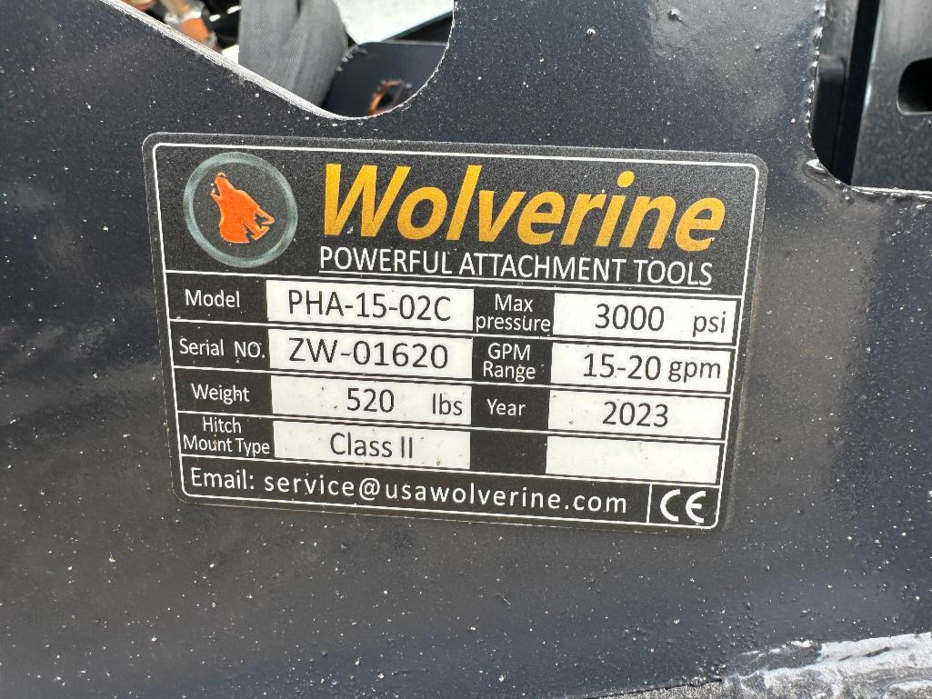 New 2023 Wolverine PHA-15-02C 3-Point Hitch Skid Steer Attachment - Image 6 of 6