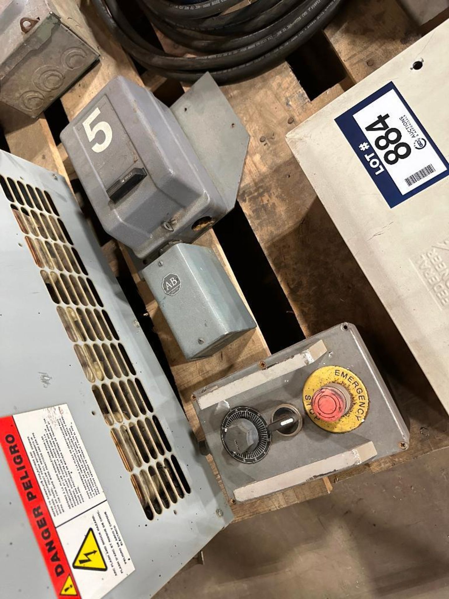 Pallet of Asst. Transformers, Electric Motors, Switches, Electrical Panel, etc. - Image 7 of 13