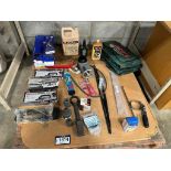 Pallet of Asst. Sockets, Torsion Bar Unloading Tools, Chassis Parts, Bags, etc.