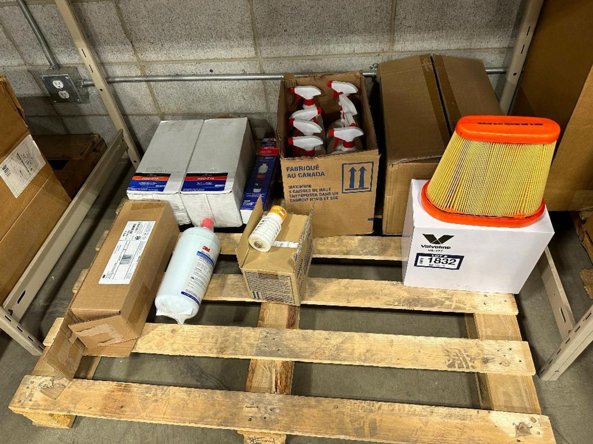 Pallet of Asst. Sediment Filters, Vinyl Cleaner, Filters, etc.