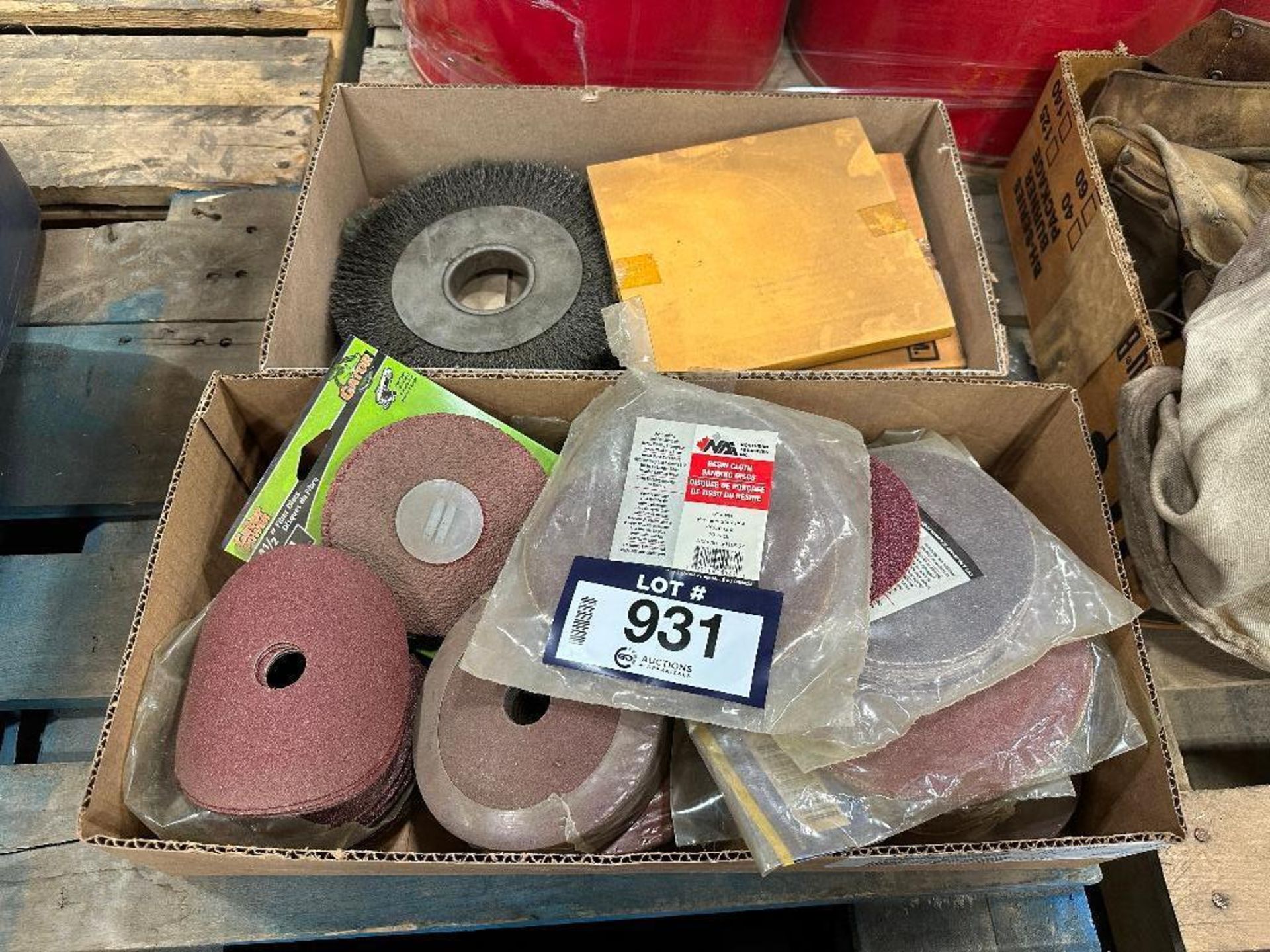 Lot of Asst. Abrasives including Sanding Discs, Wire Wheel, etc.