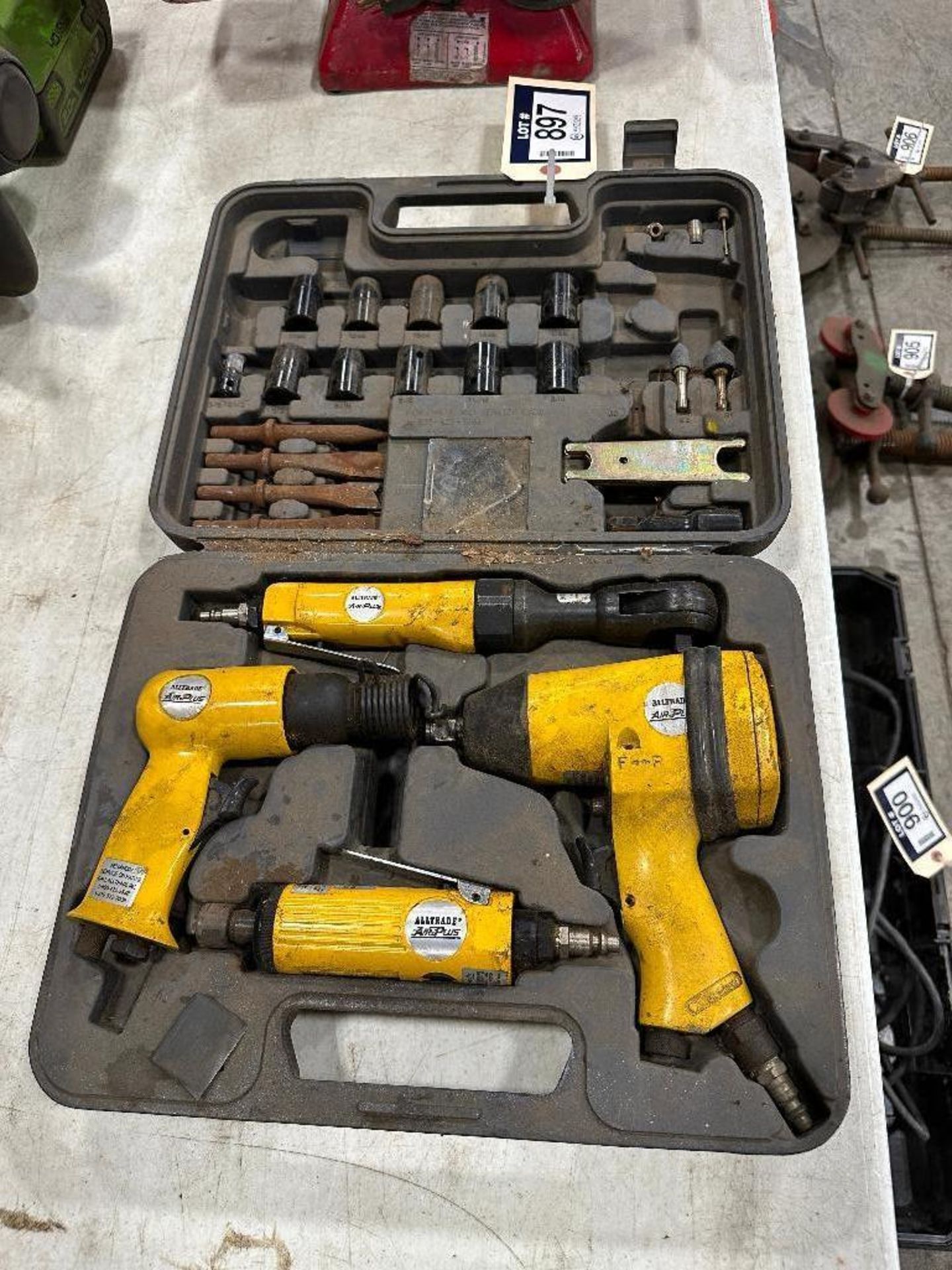 Pneumatic Tool Kit including Chisel, Ratchet, Impact, Die Grinder w/ Asst. Bits, Sockets, etc. - Image 2 of 5