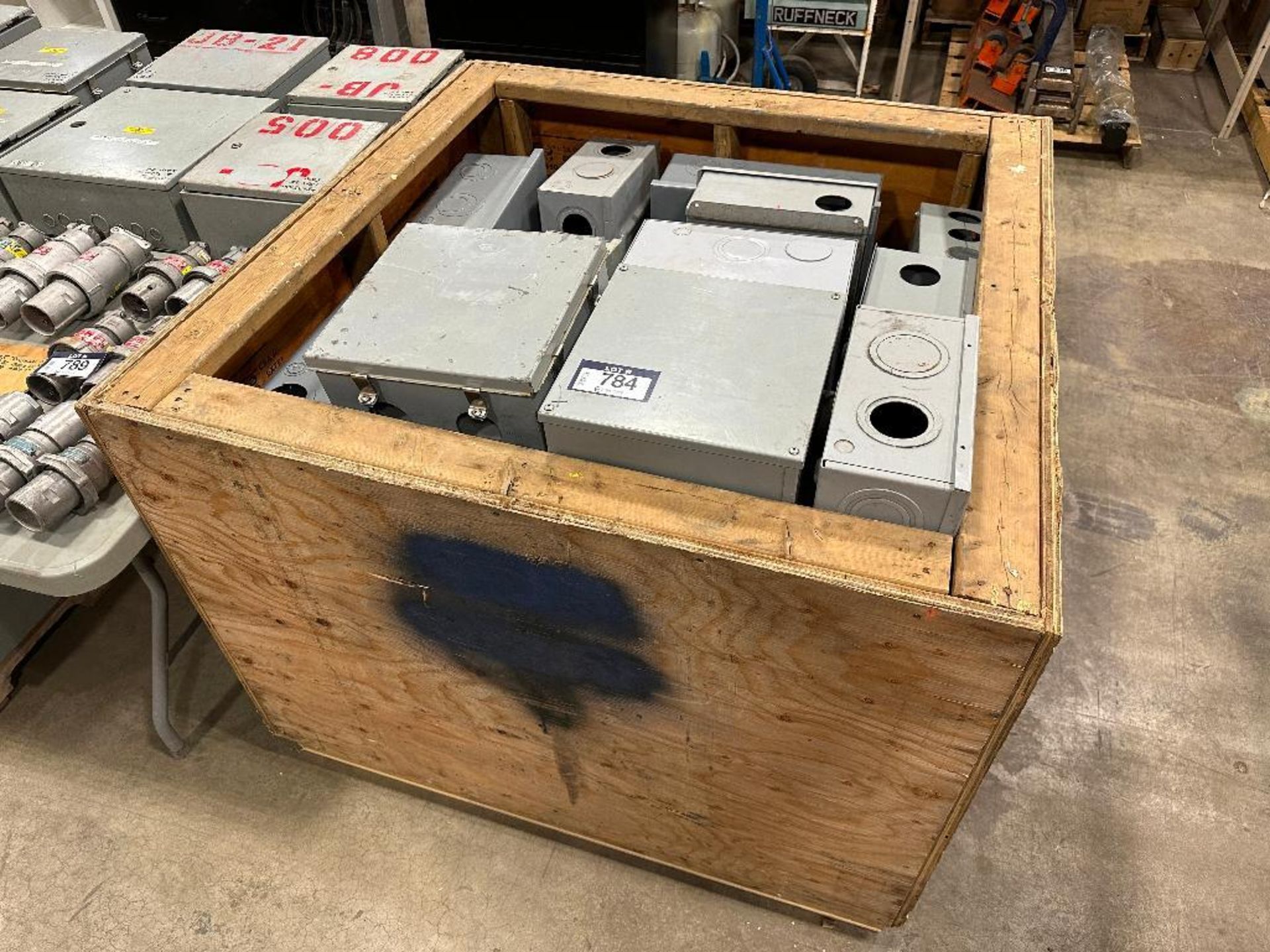 Crate of Asst. Electrical Enclosures