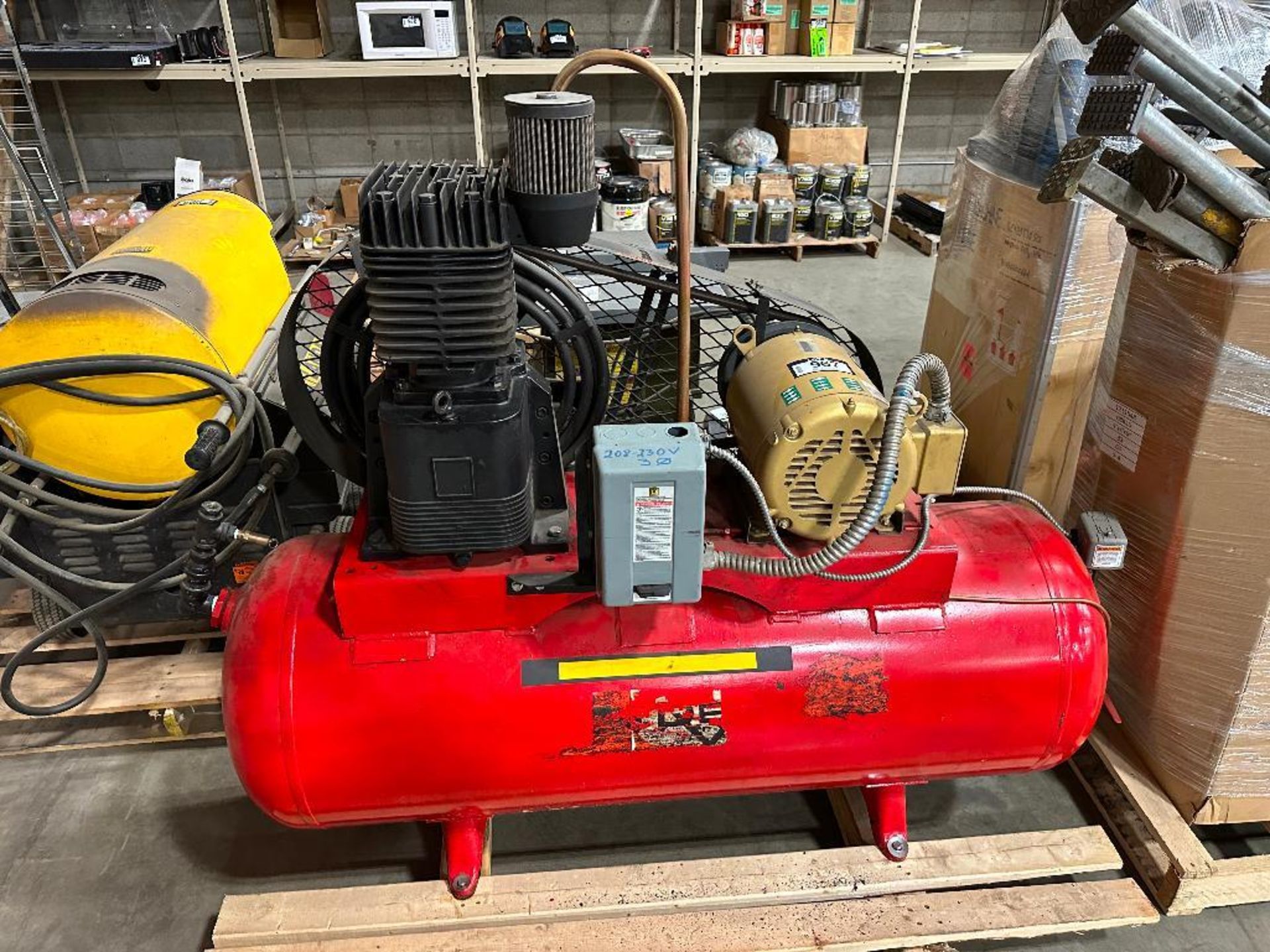 Devilbiss Horizontal Compressor w/ 7.5HP Baldor Motor