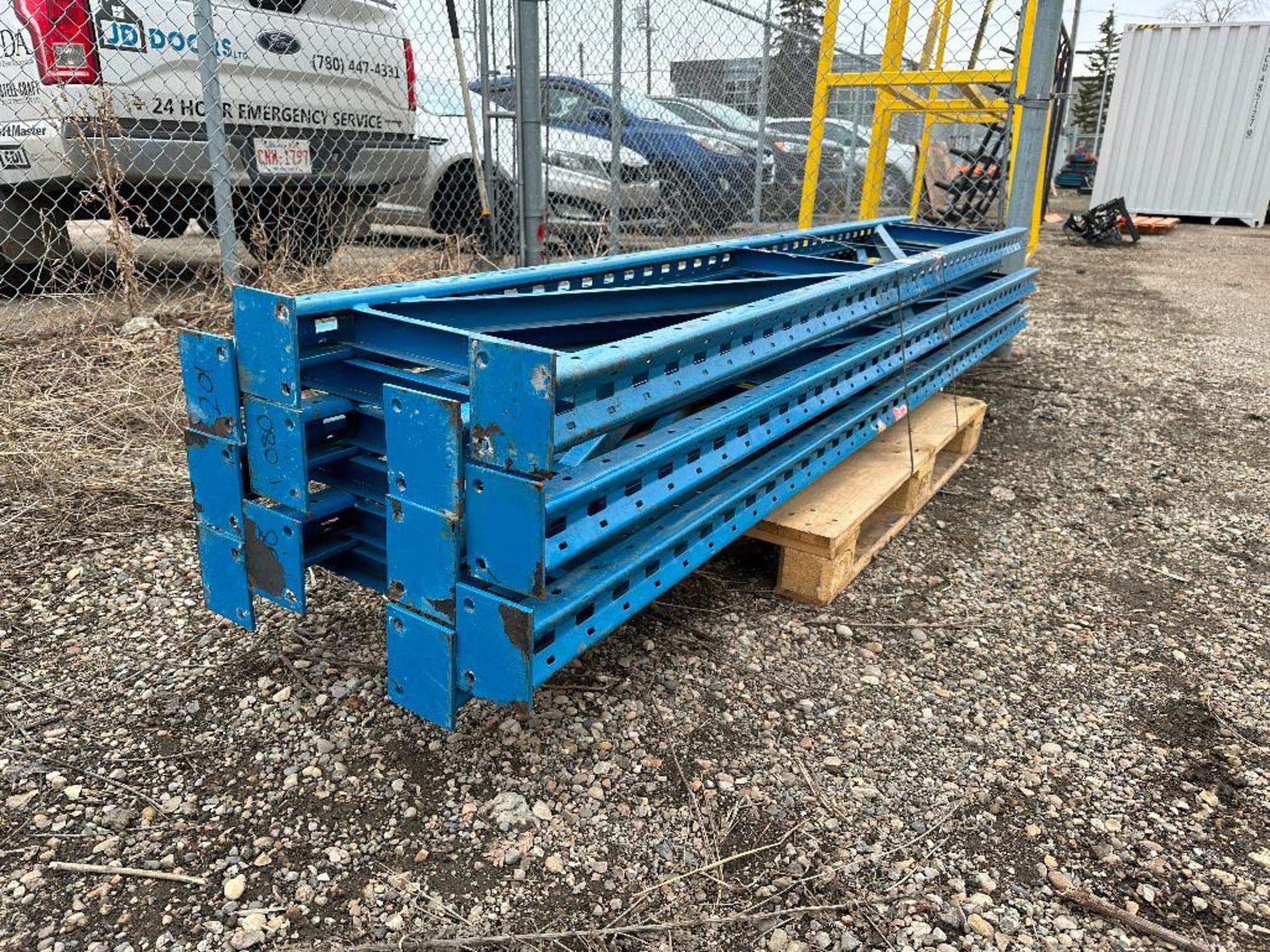 Lot of (6) 114" x 18" Pallet Racking Frames - Image 2 of 3