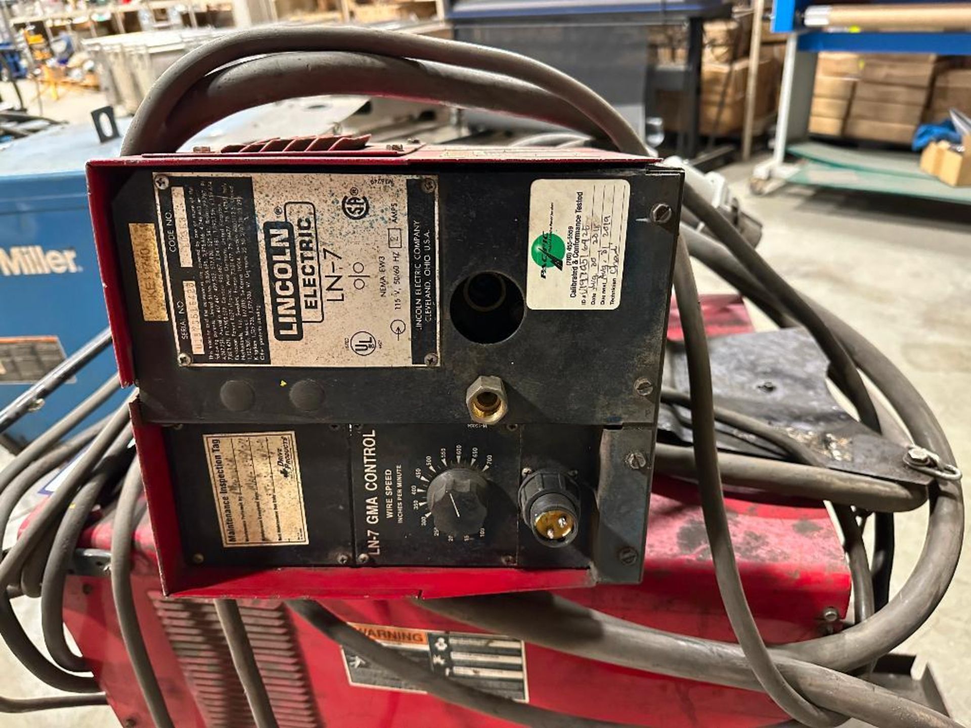 Lincoln Electric CV-300 Welder w. LN-7 Wire Feeder and cables - Image 6 of 6