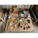 Pallet of Asst. Pullers, Airline Cable, Saw Chain, etc.