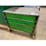 4-Drawer Parts Bin w/ Asst. Screws, Pins, Castillated Nuts, etc.