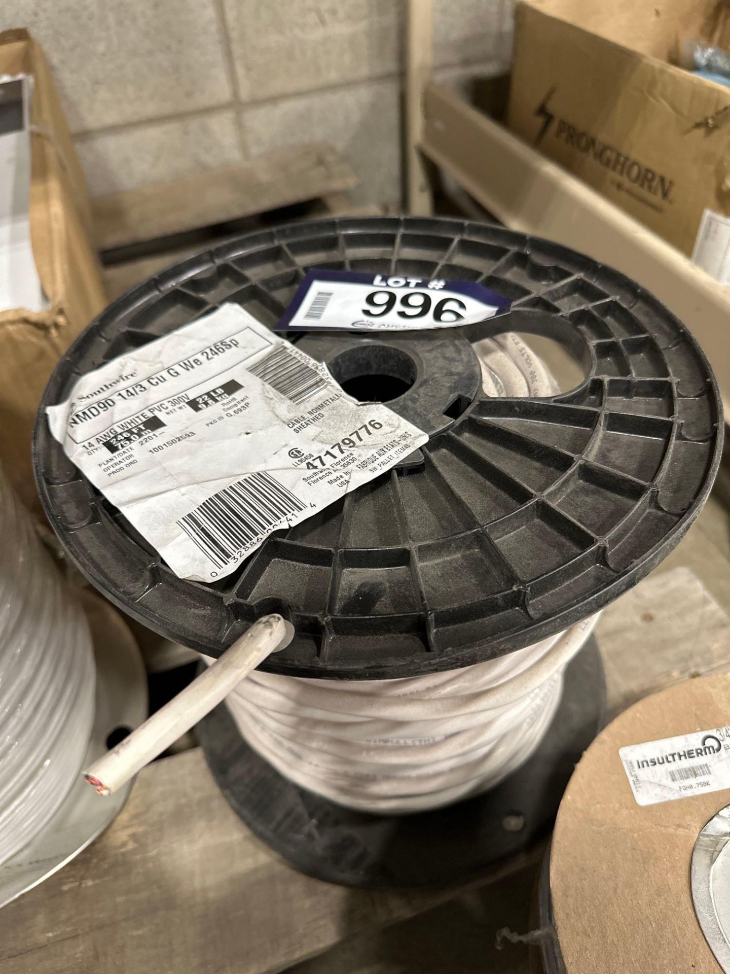 (1) 246' Spool of 14/3 Wire