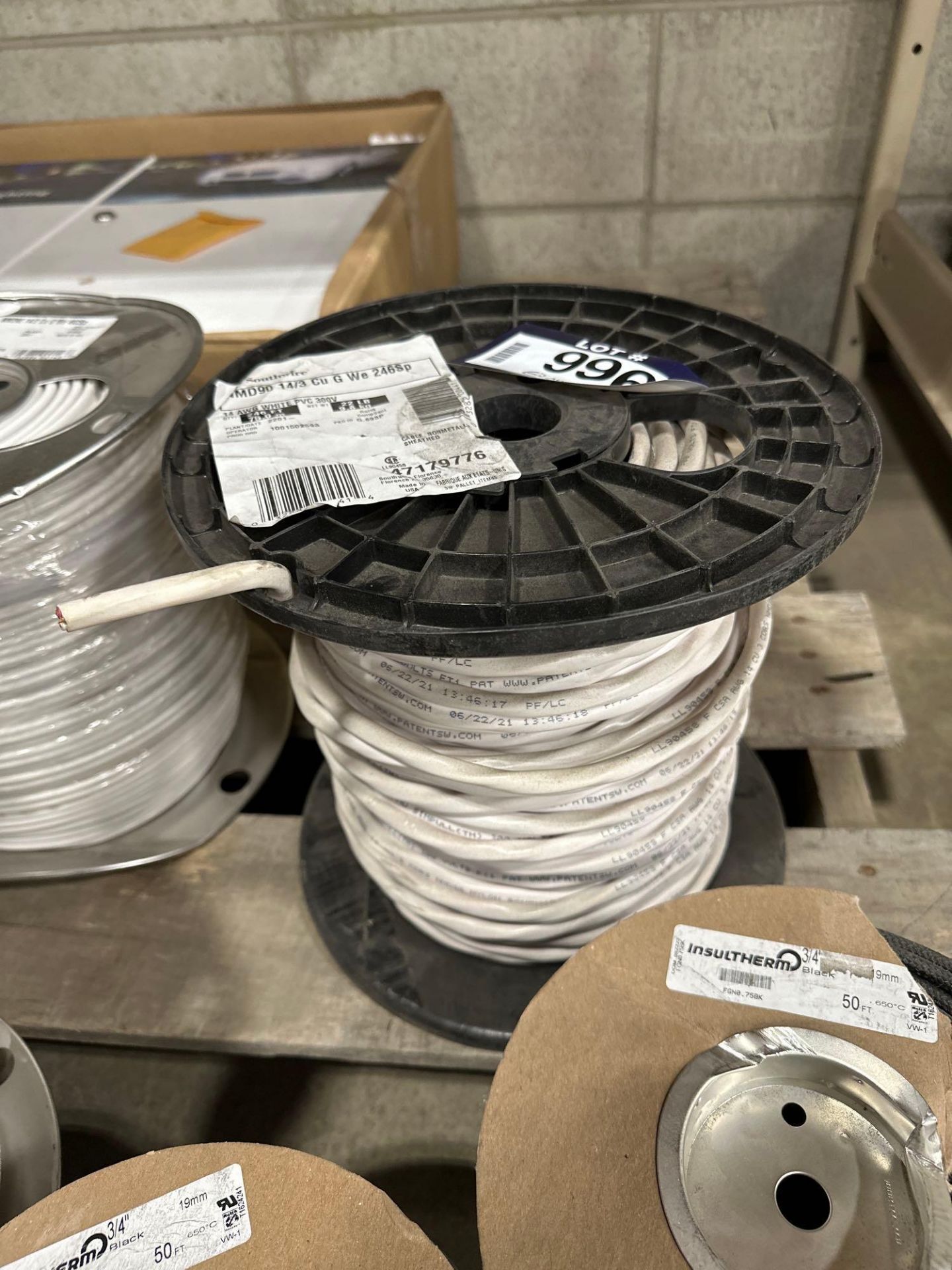 (1) 246' Spool of 14/3 Wire - Image 2 of 3