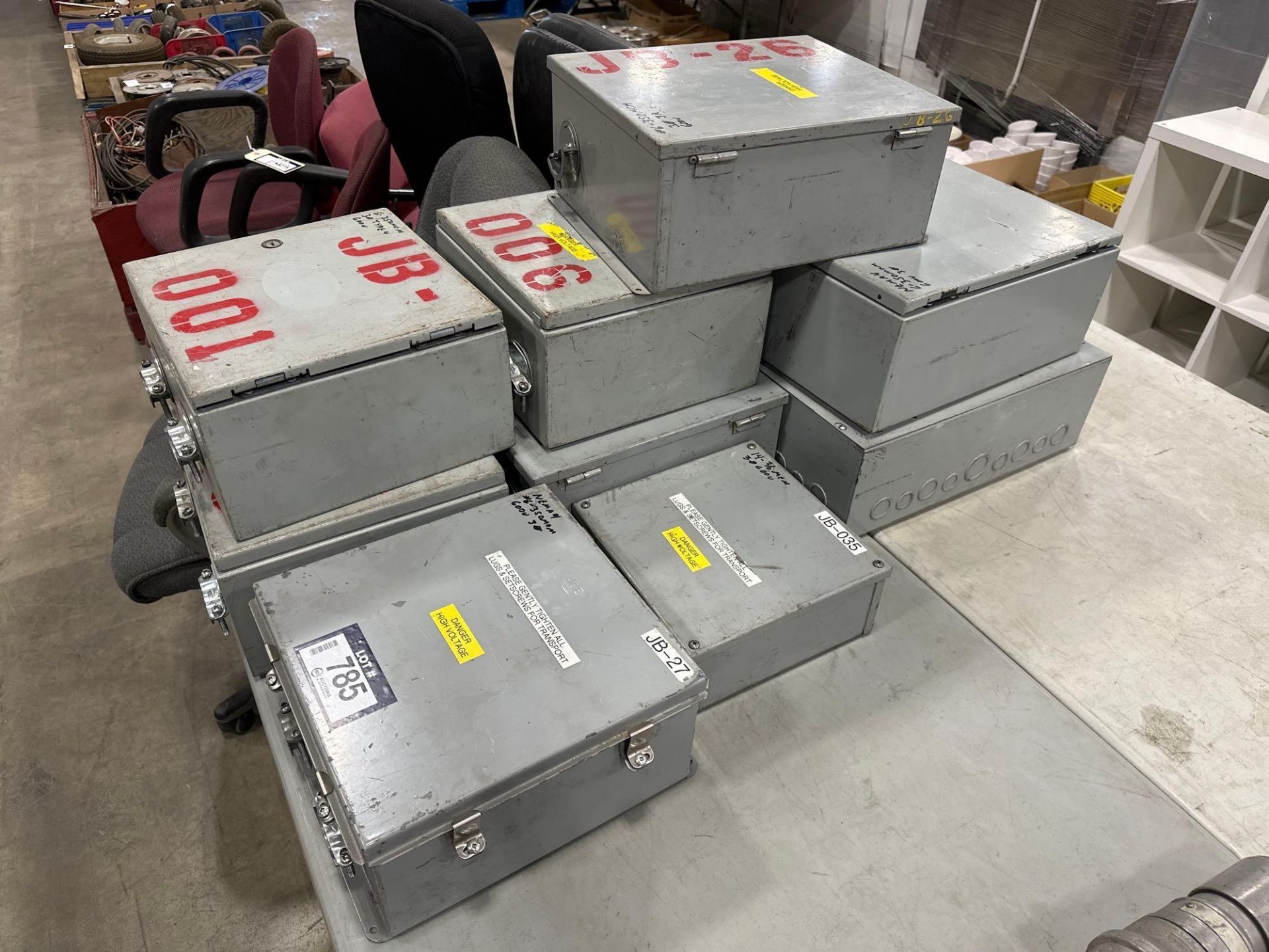 Lot of (9) Asst. Electrical Enclosures