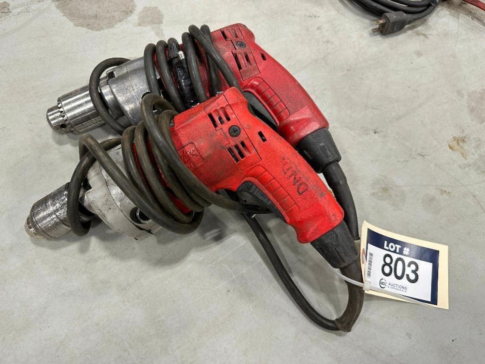 Lot of (2) Asst. Milwaukee Electric Drills