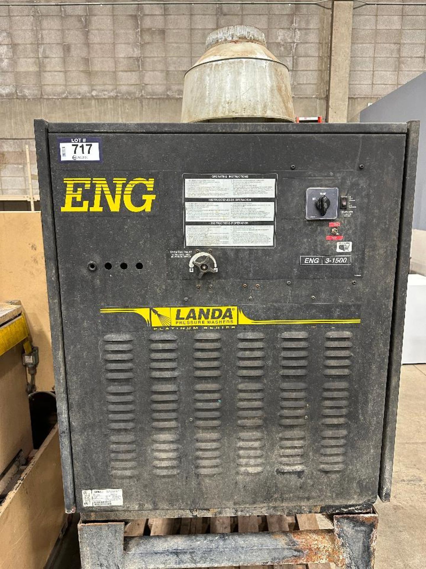 Landa ENG 3-1500 Industrial Pressure Washer - Image 5 of 6