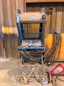 Oxy/Acetylene Cage Cart with Oxy/Acetylene Hoses and Gauge