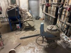 Lot of Sandblasting Cabinet and (2) Asst. Paint Sprayers