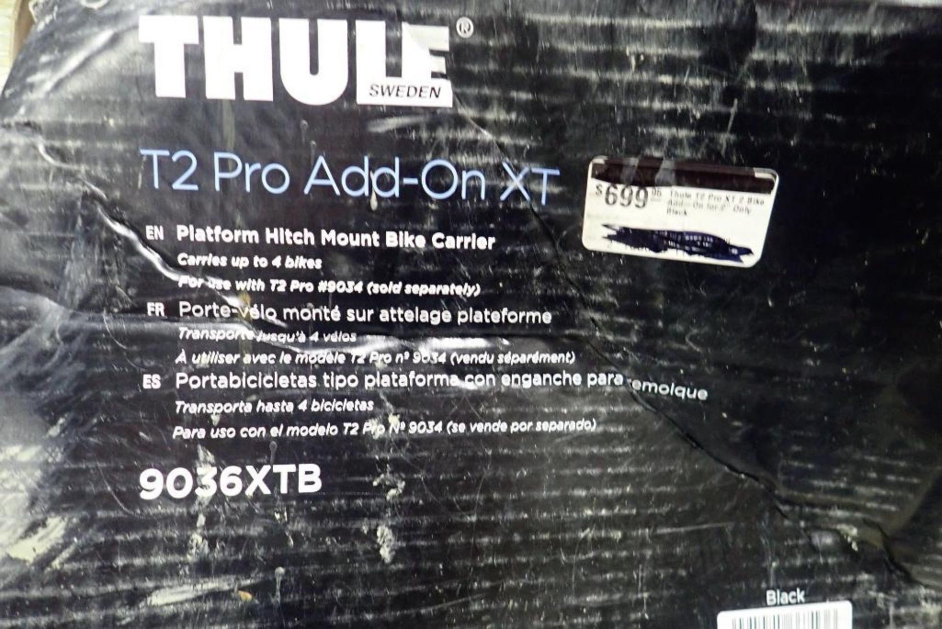 Thule T2 Pro Add-On XT Platform Hitch Mount 4-Bike Bike Carrier. - Image 4 of 4