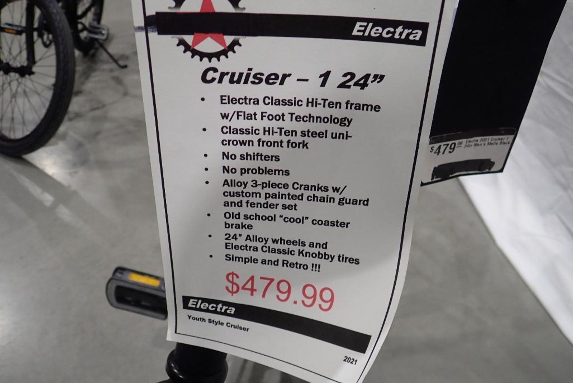 Electra Cruiser-1 24" Youth Style Cruiser Bike. - Image 3 of 4