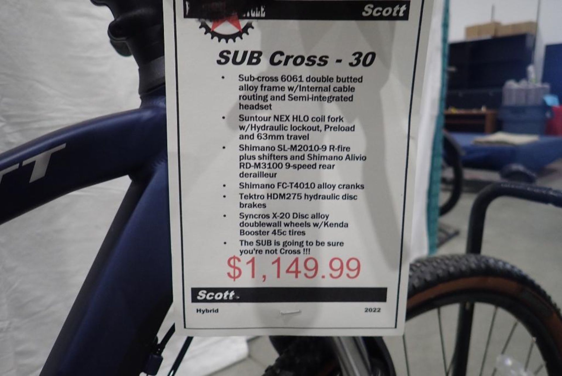 Scott Sub Cross 30 Men Medium Hybrid Bike. - Image 6 of 6