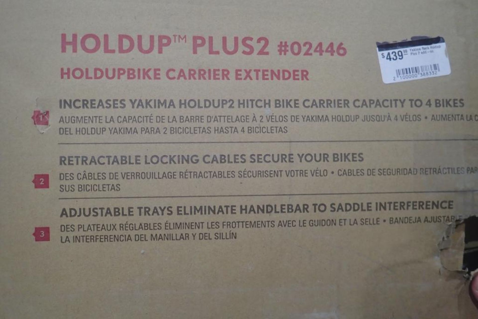Yakima Holdup Plus 2 Bike Carrier Extender. - Image 3 of 4