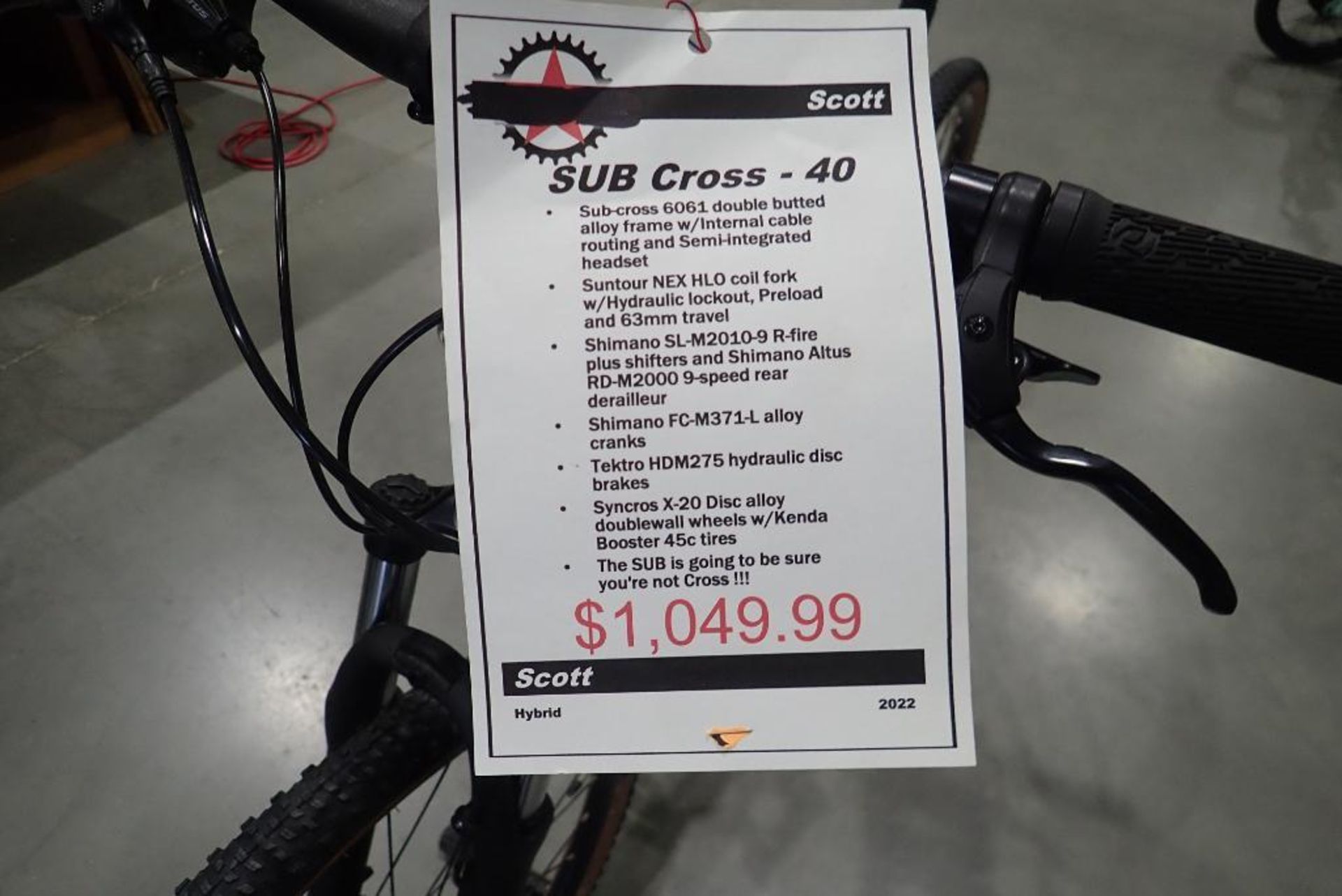 Scott Sub Cross 40 Men Large Hybrid Bike. - Image 6 of 6