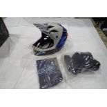 Troy Lee Designs Stage MIPS Adult Medium/Large Helmet- Nova Slate Blue.