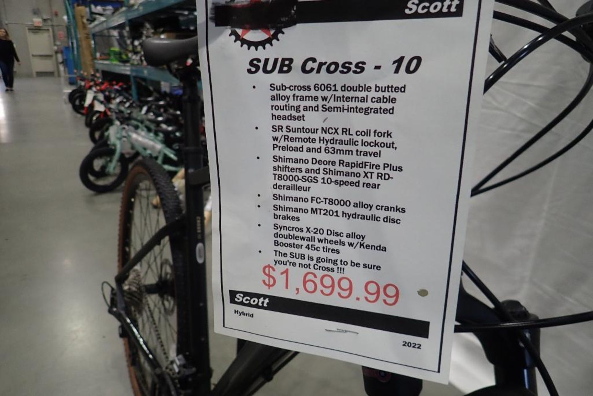 Scott Sub Cross 10 Men Large Hybrid Bike. - Image 6 of 6