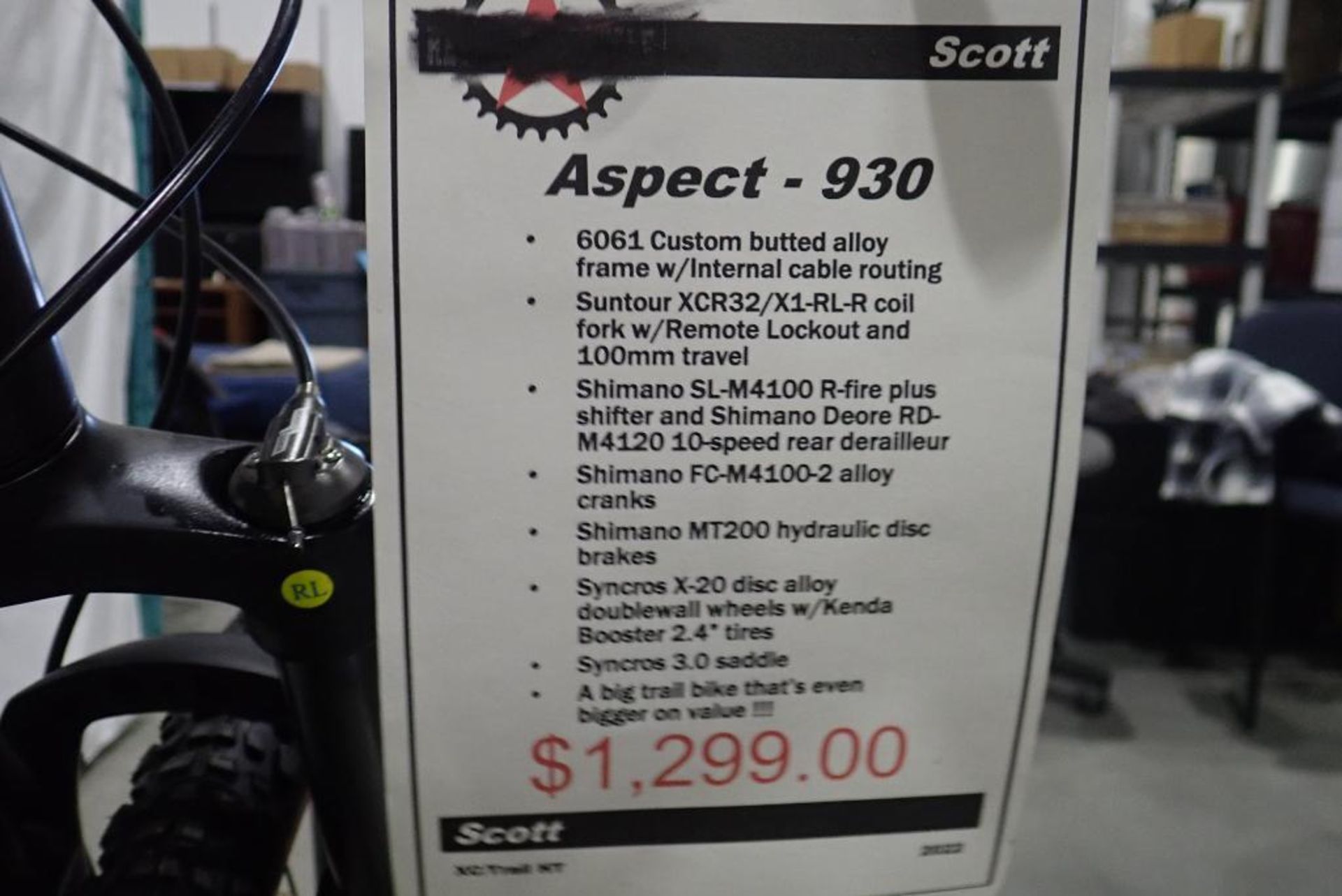 Scott Aspect 930 Small XC/Trail HT Bike. - Image 7 of 7