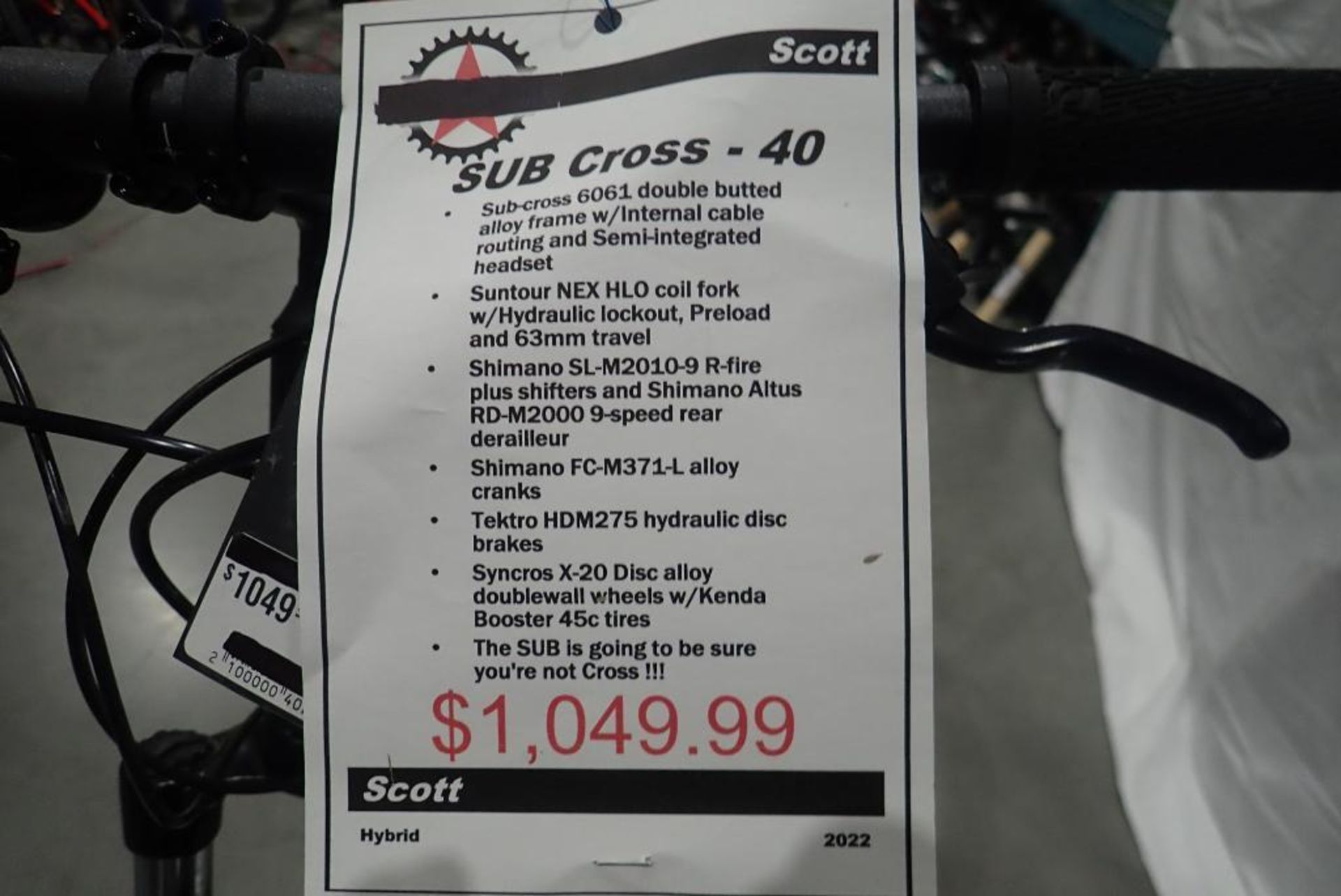 Scott Sub Cross 40 Men Large Hybrid Bike. - Image 7 of 7