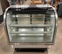 TRUE TCGG-48 CURVED GLASS DISPLAY CASE
