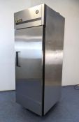 TRUE TG1R-1S STAINLESS STEEL SINGLE SOLID DOOR COOLER