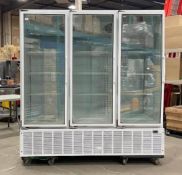 MASTER-BILT BLG-74HD TRIPLE GLASS DOOR COOLER