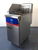NEWTOP SML-DF4-NG 120,000 BTU NATURAL GAS DEEP FRYER WITH 2 BASKETS