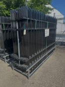 Lot of (22) Diggit 10ft. Wrought Iron Site Fence, 10’X7’ Panels