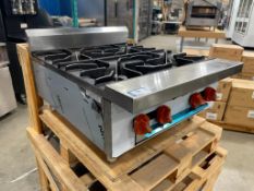 NEW SIERRA HP424 4-BURNER GAS COUNTERTOP HOT PLATE