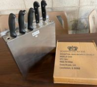 9 SLOT S/S KNIFE HOLDER W/ (3) 7