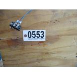PALLET OF MISCELLANEOUS SCRAP CABLE & COIL WEIGHT (INCLUDING PALLET) IS 613# LBS