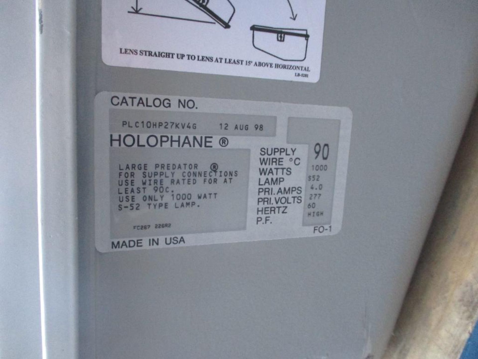 (2) HOLOPHANE PLC10HP27KV4G LIGHTING - Image 3 of 3