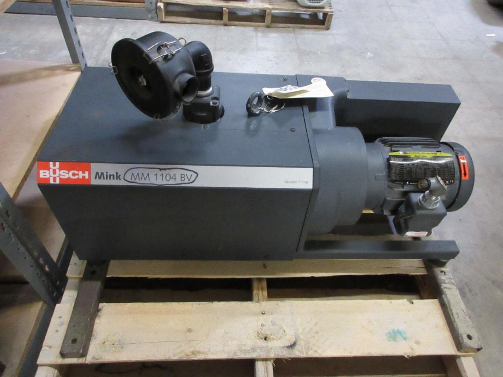 BUSCH MINK MM 1104 BV DRY CLAW VACUUM PUMP (P/N MM 1104 B V06 11XX) 44 ACFM W/BALDOR-RELIANCE 3 PHAS - Image 4 of 12