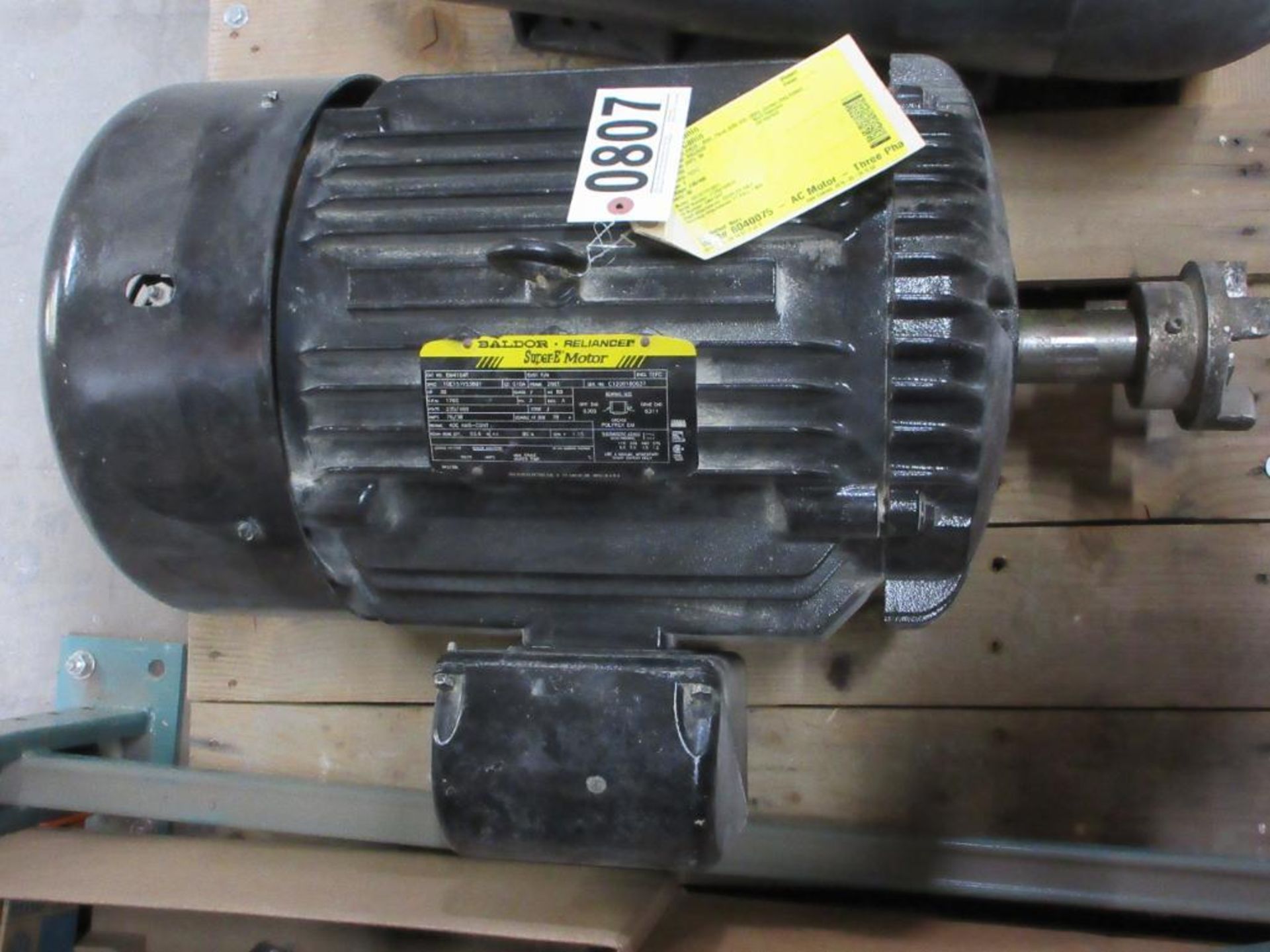 BALDOR-RELIANCE SUPER-E MOTOR EM4104T 30HP 1760 RPM 3 PHASE FRAME 286T AC MOTOR (THIS LOT IS FOB CAM - Image 5 of 7