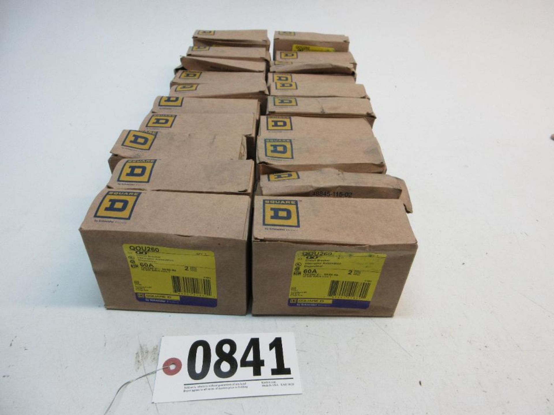 (20) SQUARE D QOU260 CIRCUIT BREAKERS 60A 2 POLE NEW (THIS LOT IS FOB CAMARILLO CA) - (There will be