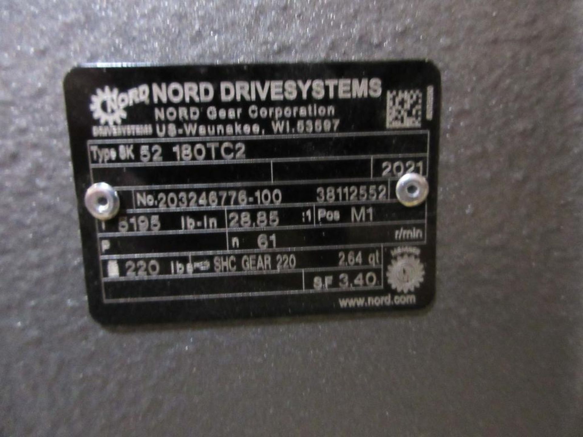NORD DRIVESYSTEMS SK 52 180TC2 INLINE GEAR REDUCER (THIS LOT IS FOB CAMARILLO CA) - (There will be a - Image 3 of 5