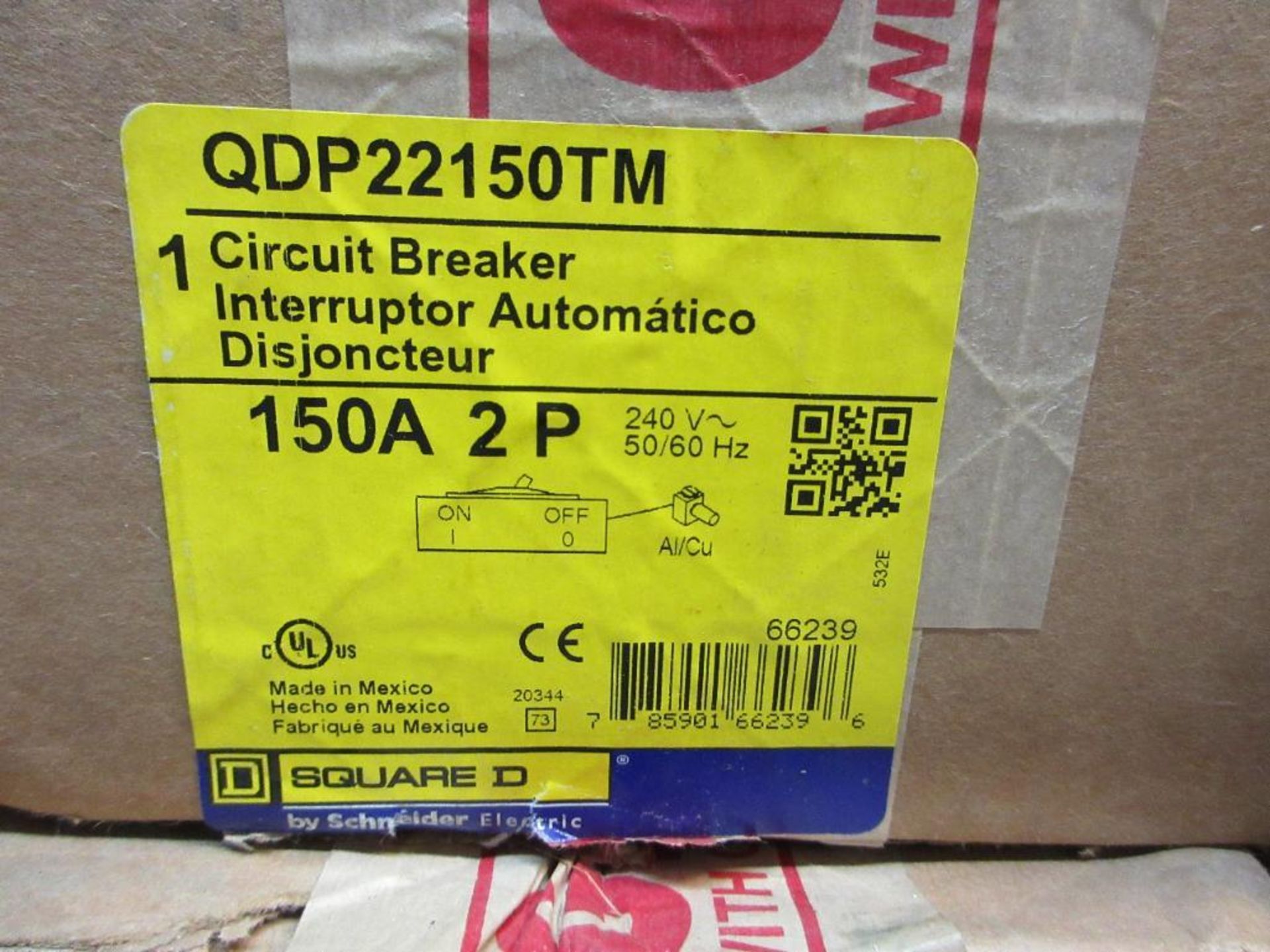 (12) SQUARE D QDP22150TM CIRCUIT BREAKERS 150A 2 POLE NEW (THIS LOT IS FOB CAMARILLO CA) - (There wi - Image 2 of 2