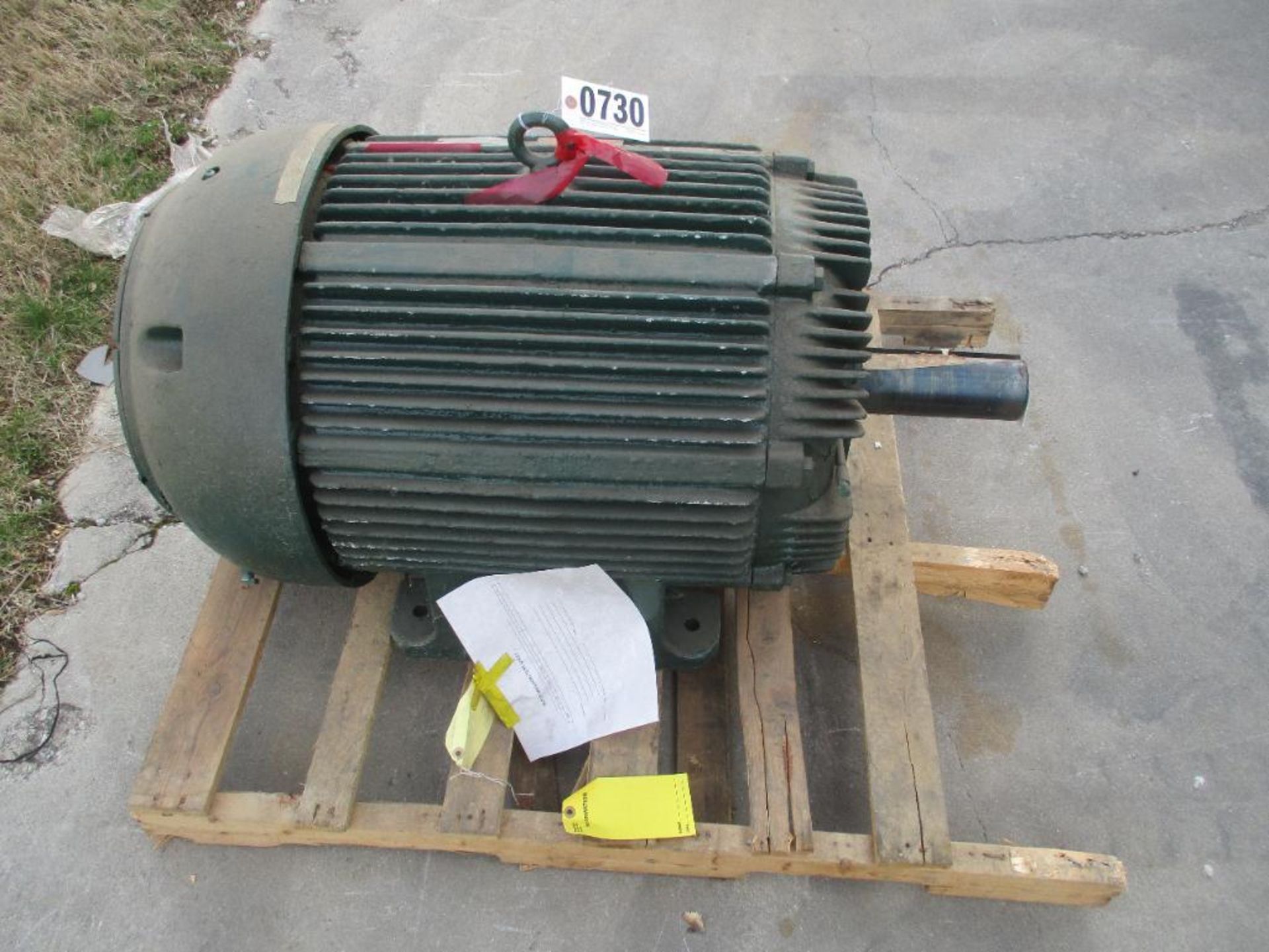 ALLIS CHALMERS 3 PHASE 125HP 1775RPM 444T FRAME A/C MOTOR P/N N/A 1599# LBS (THIS LOT IS FOB KNOXVIL