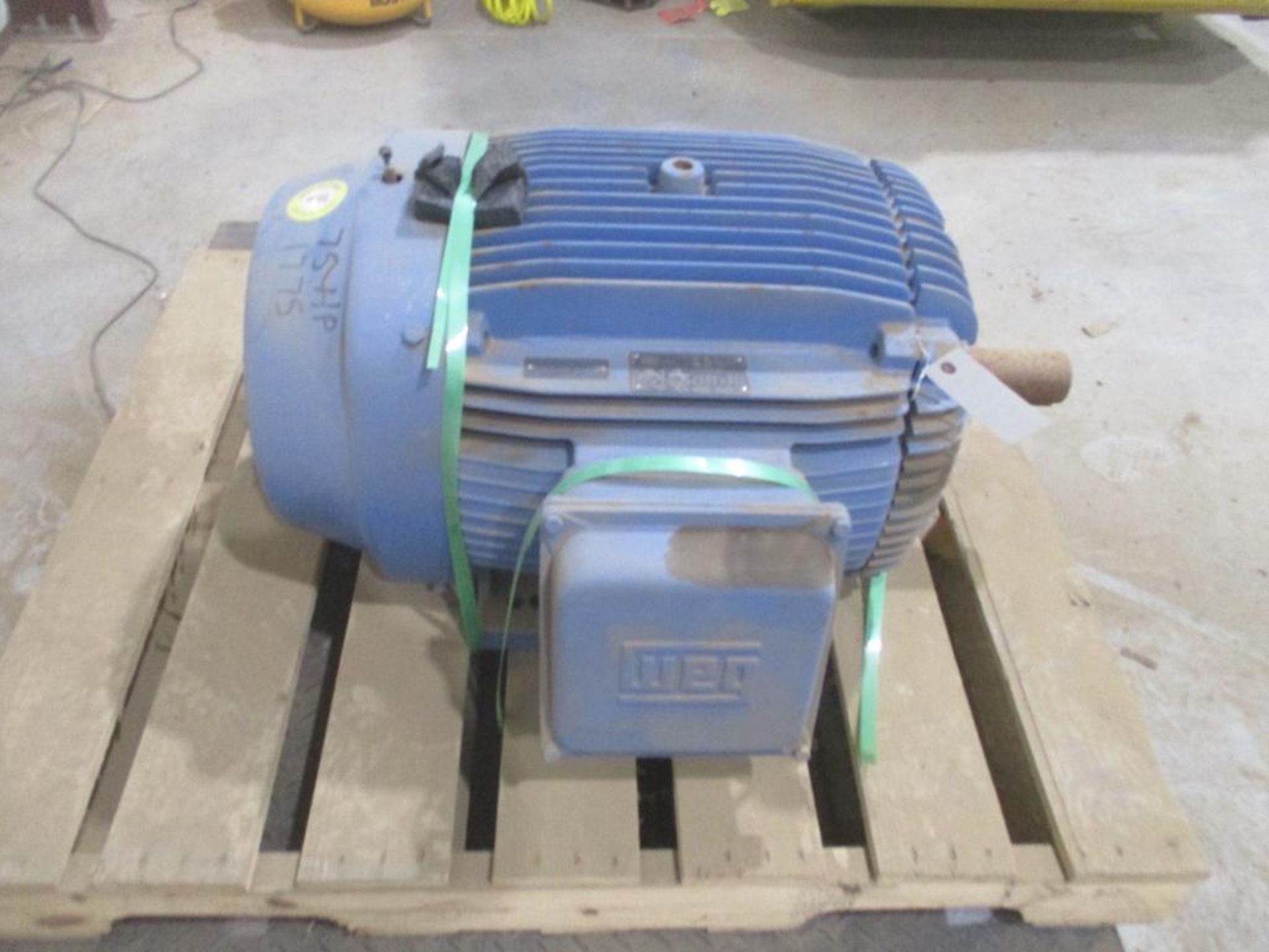 WEG 3 PHASE 75HP 1775RPM 364/5T FRAME A/C MOTOR P/N 07518EP3E365T, 893# lbs (There will be a $40 Rig