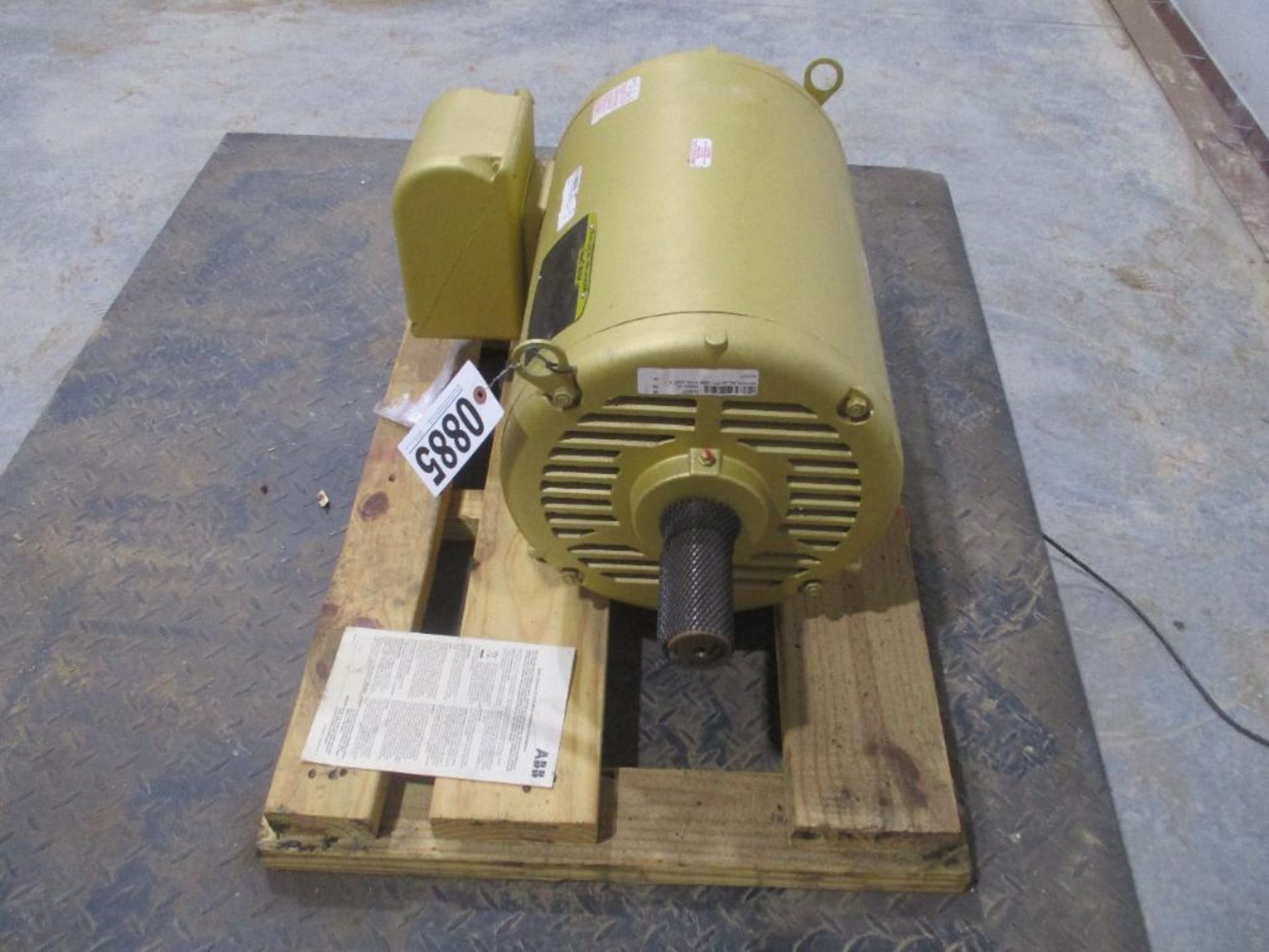 BALDOR 3 PHASE 30HP 1775RPM 286T FRAME A/C MOTOR P/N EM2535T, 360# lbs (There will be a $40 Rigging/ - Image 2 of 5