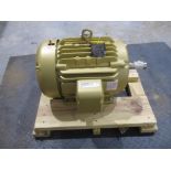 BALDOR 3 PHASE 20HP 1770RPM 256T FRAME A/C MOTOR P/N EM2334T, 306# lbs (There will be a $40 Rigging/